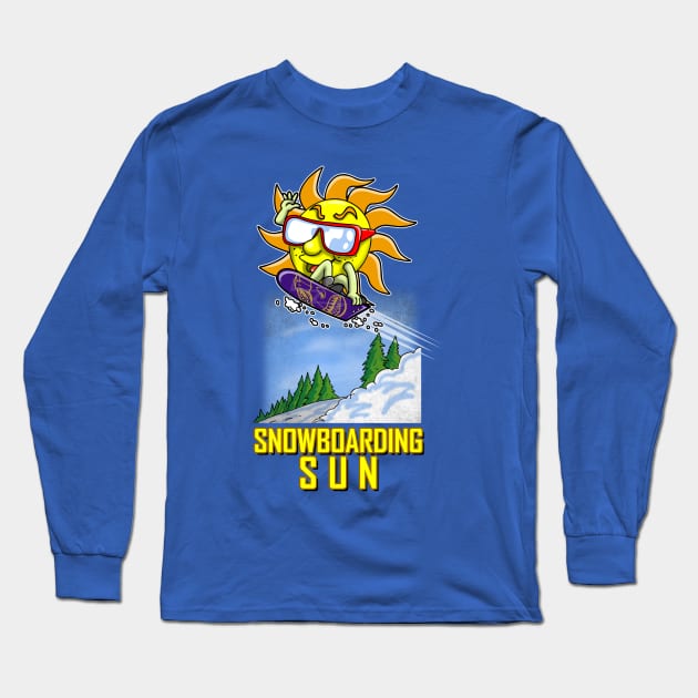 Snowboarding Sun Long Sleeve T-Shirt by Originals by Boggs Nicolas